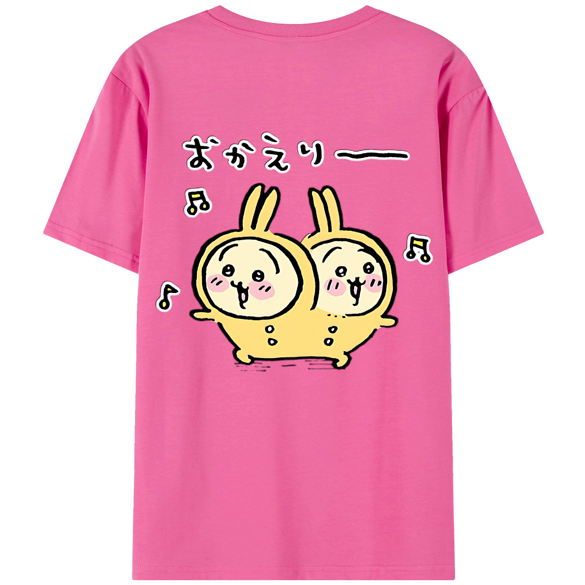 （画像用） ちいかわ うさぎ Chii-kawa usagi レディース半袖Tシャツ(バックプリント)